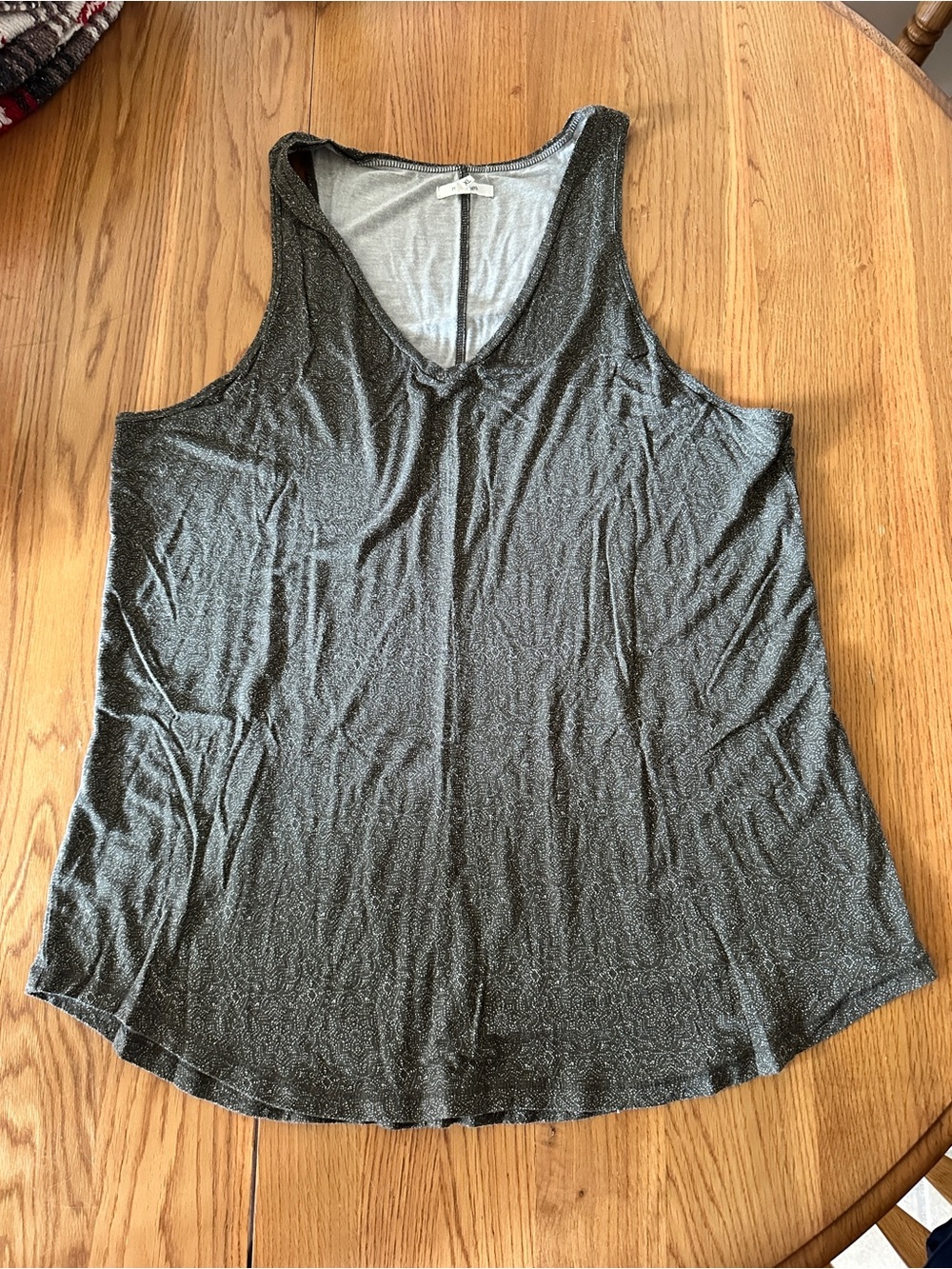 Maurices Dark Olive Gray V-Neck Sleeveless Tank